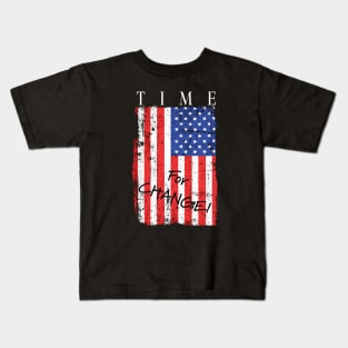 Time for Change in America President Byden Kids T-Shirt